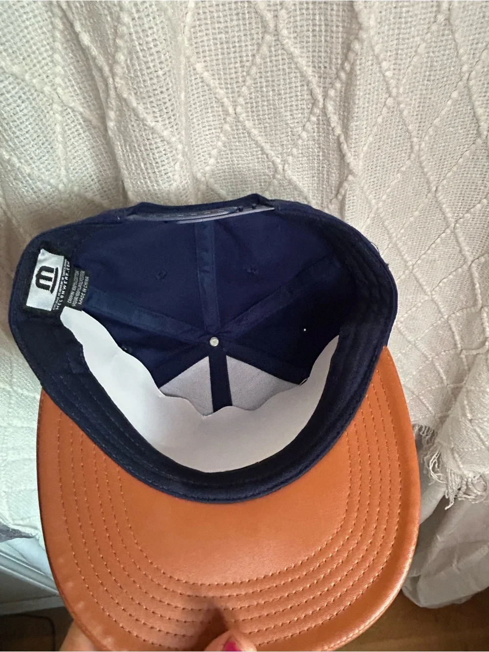 Tampa Bay Rays Salute to Veterans Hat MLB Promo Baseball Cap Brown Leather Brim